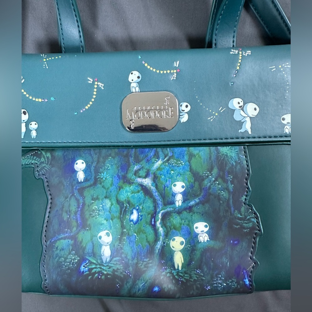 Loungefly Studio Ghibli Princess Mononoke Kodama Forest Crossbody O0054 - Picture 2 of 6